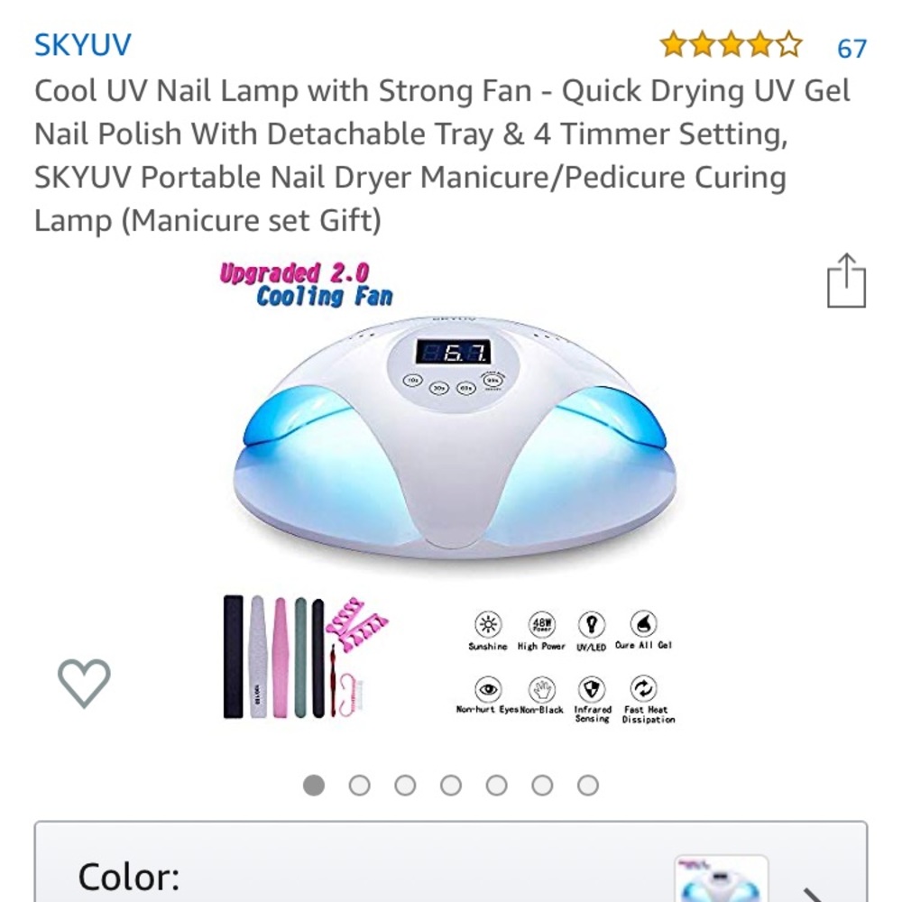 SUN 669 UV LED Nail Lamp Gel Nail Dryer NEW